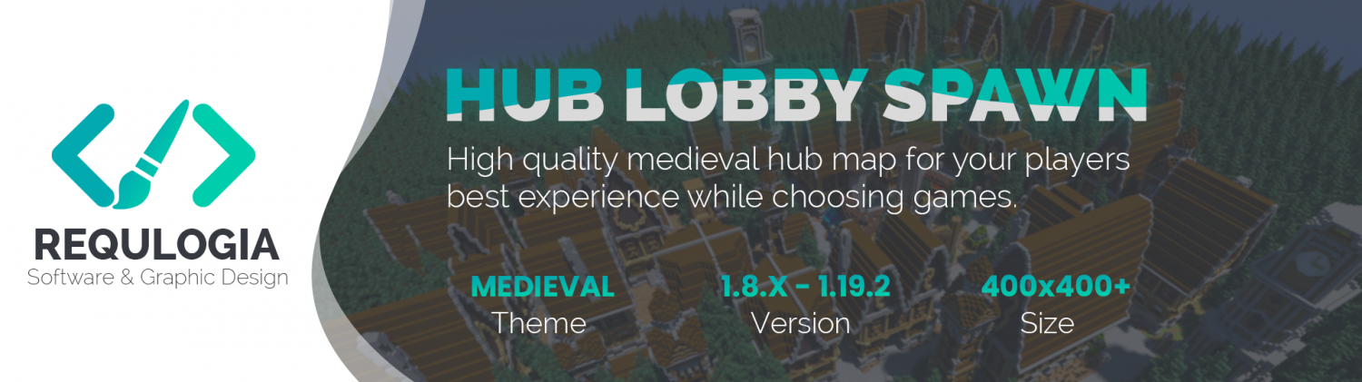 HUB/LOBBY - Medieval Forest Map on voxel.shop - Minecraft Builds