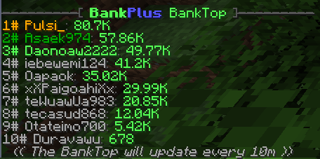 BankPlus on voxel.shop - Minecraft Plugins