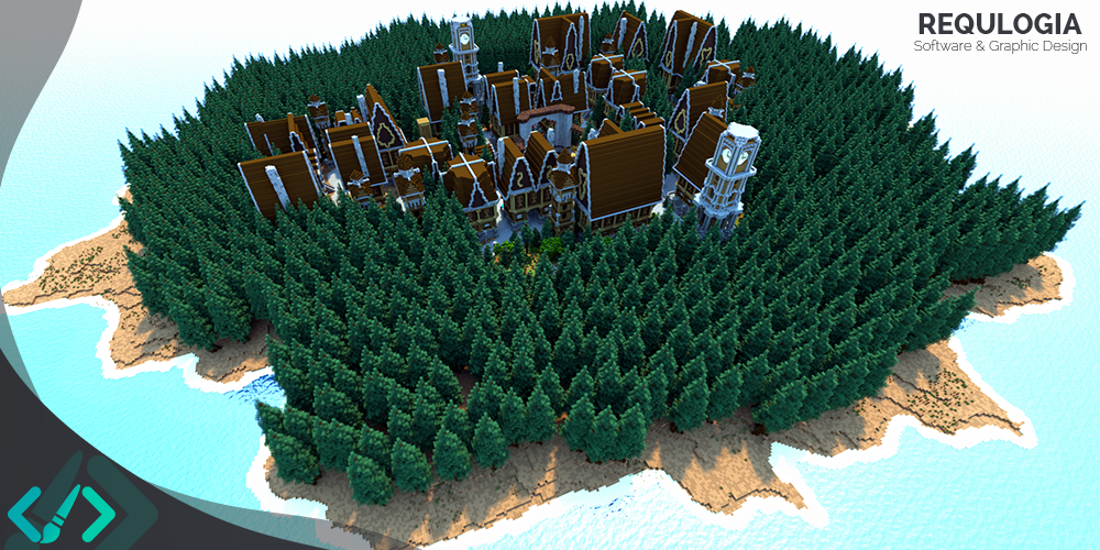 HUB/LOBBY - Medieval Forest Map on voxel.shop - Minecraft Builds