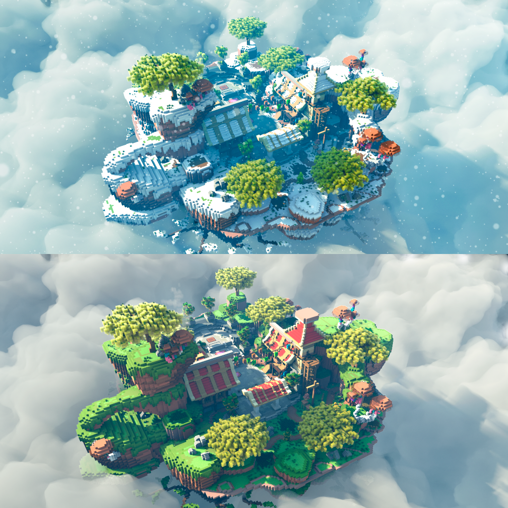 Little Village - Server Lobby on voxel.shop - Minecraft Builds