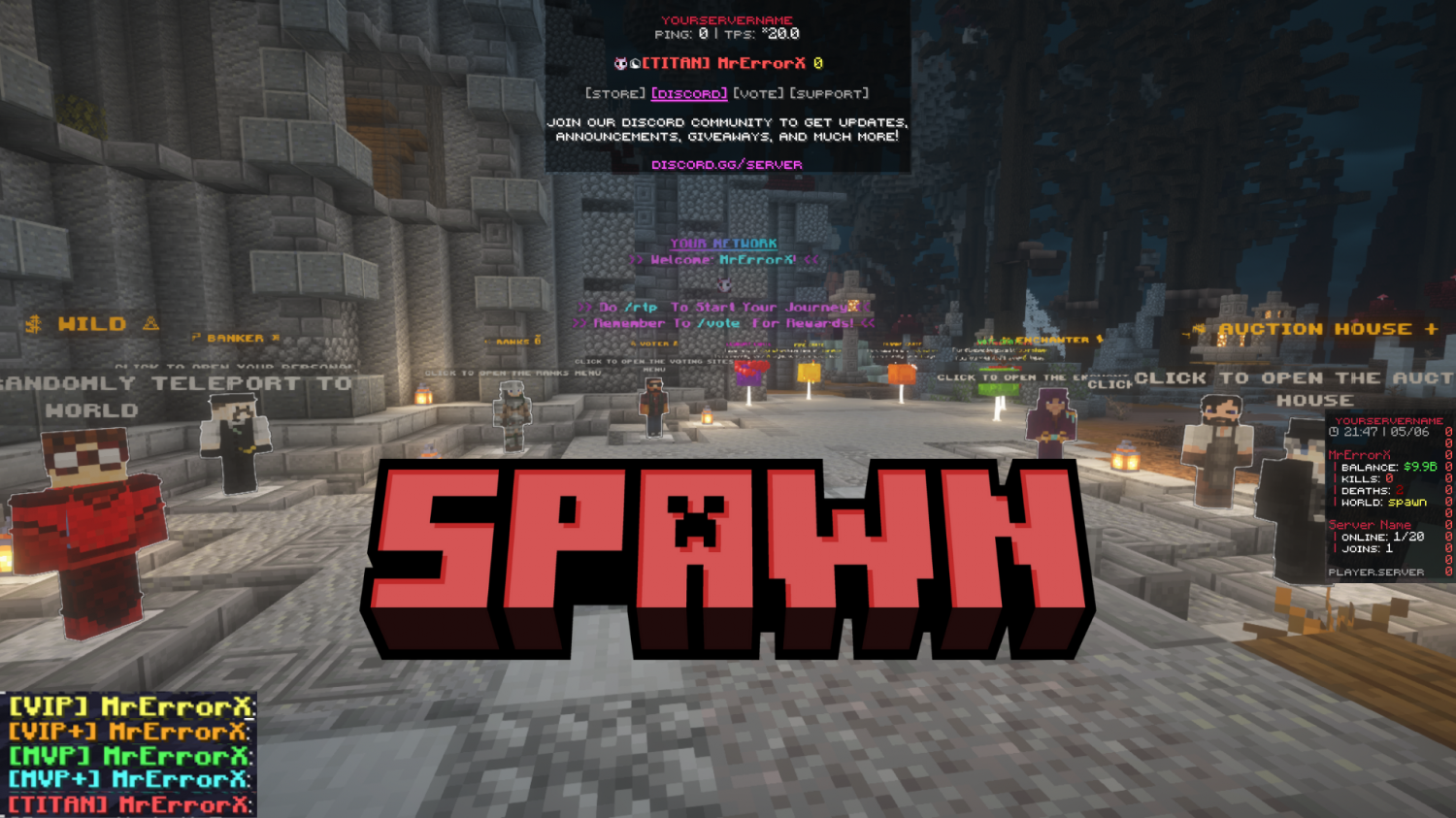 Lifesteal SMP - Server Setup on voxel.shop - Minecraft Setups