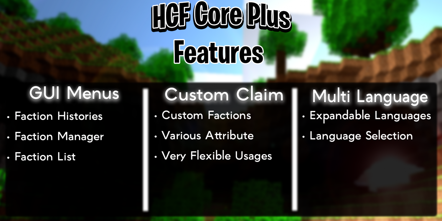 Hardcore Factions Plus | HCFCore on voxel.shop - Minecraft Plugins