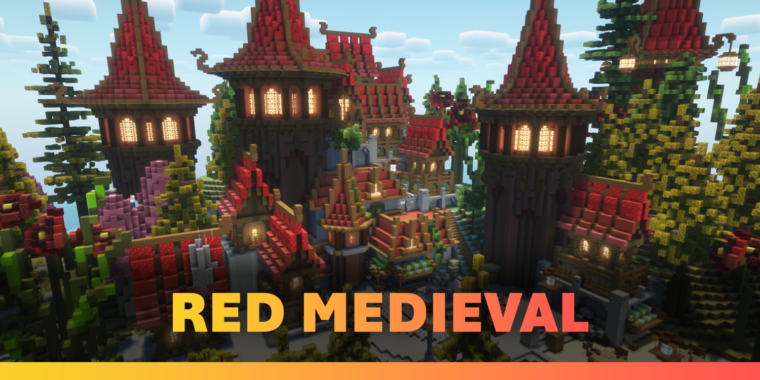 Red Medieval - Server Spawn on voxel.shop - Minecraft Builds