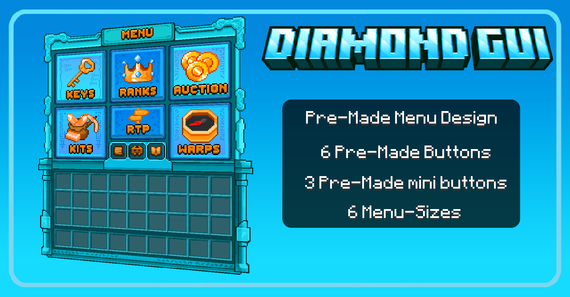 The Diamond GUI on voxel.shop - Minecraft Resource packs