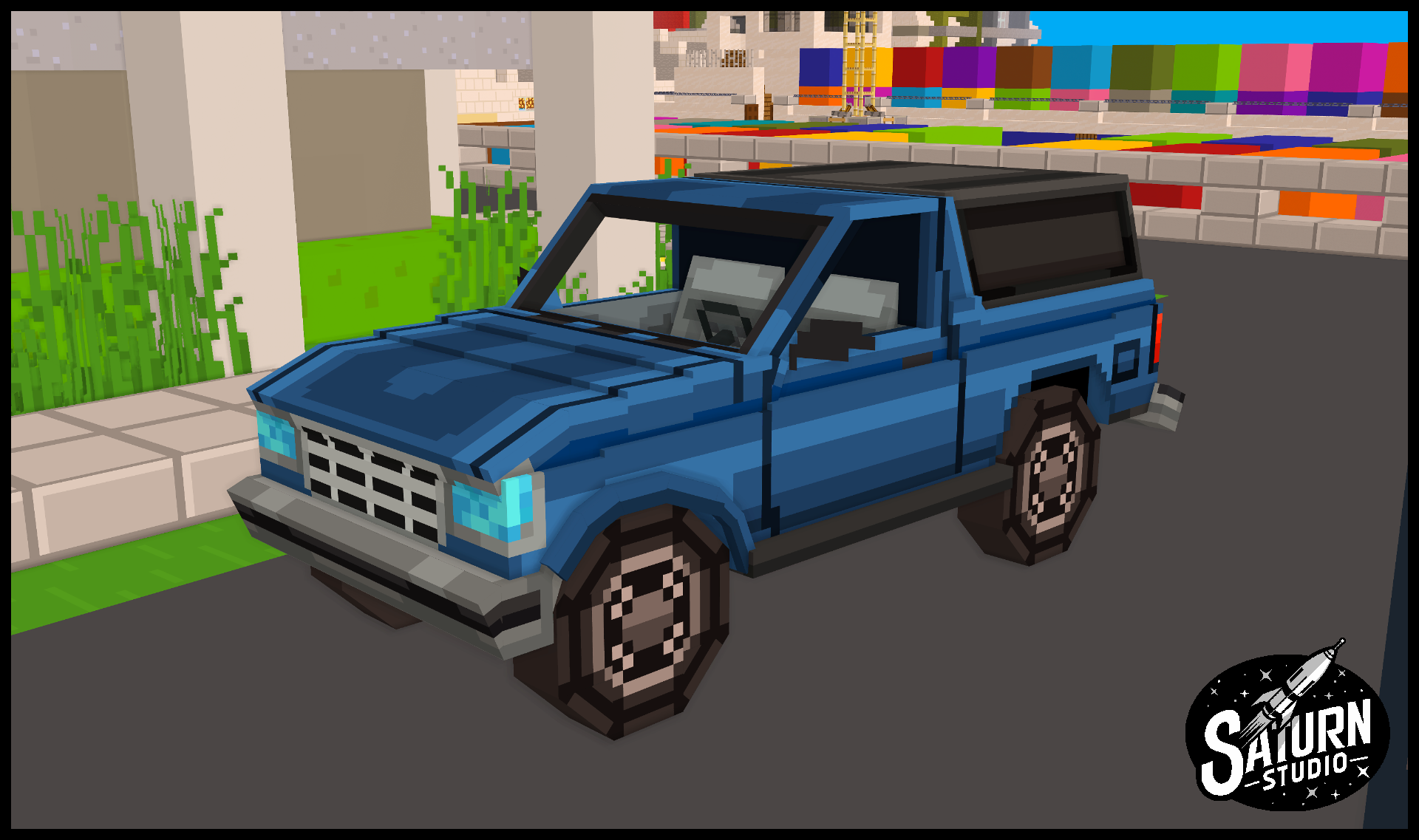 Ford Bronco 1992 on Polymart - Minecraft Models - voxel.shop
