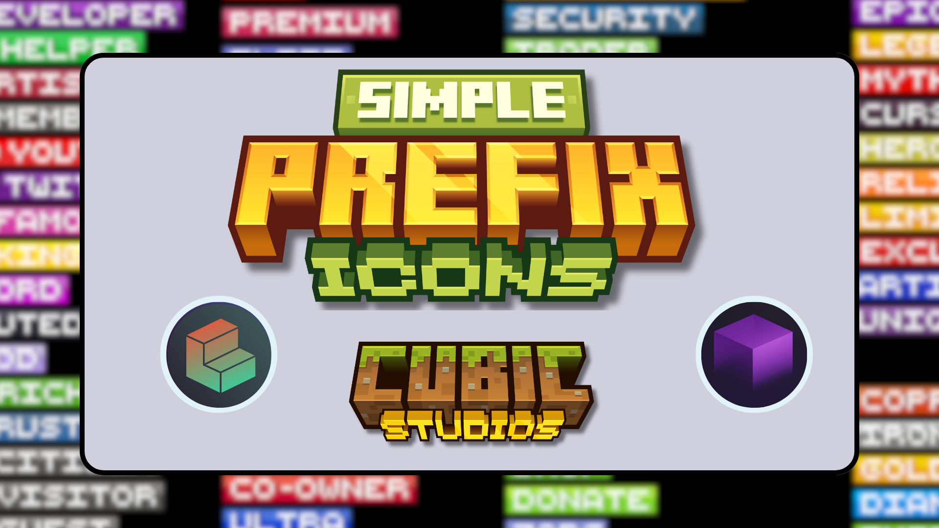 Simple Prefix Icons on voxel.shop - Minecraft Resource packs