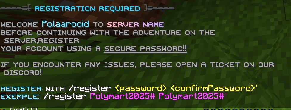 AuthMe | Message Config on voxel.shop - Minecraft Configurations