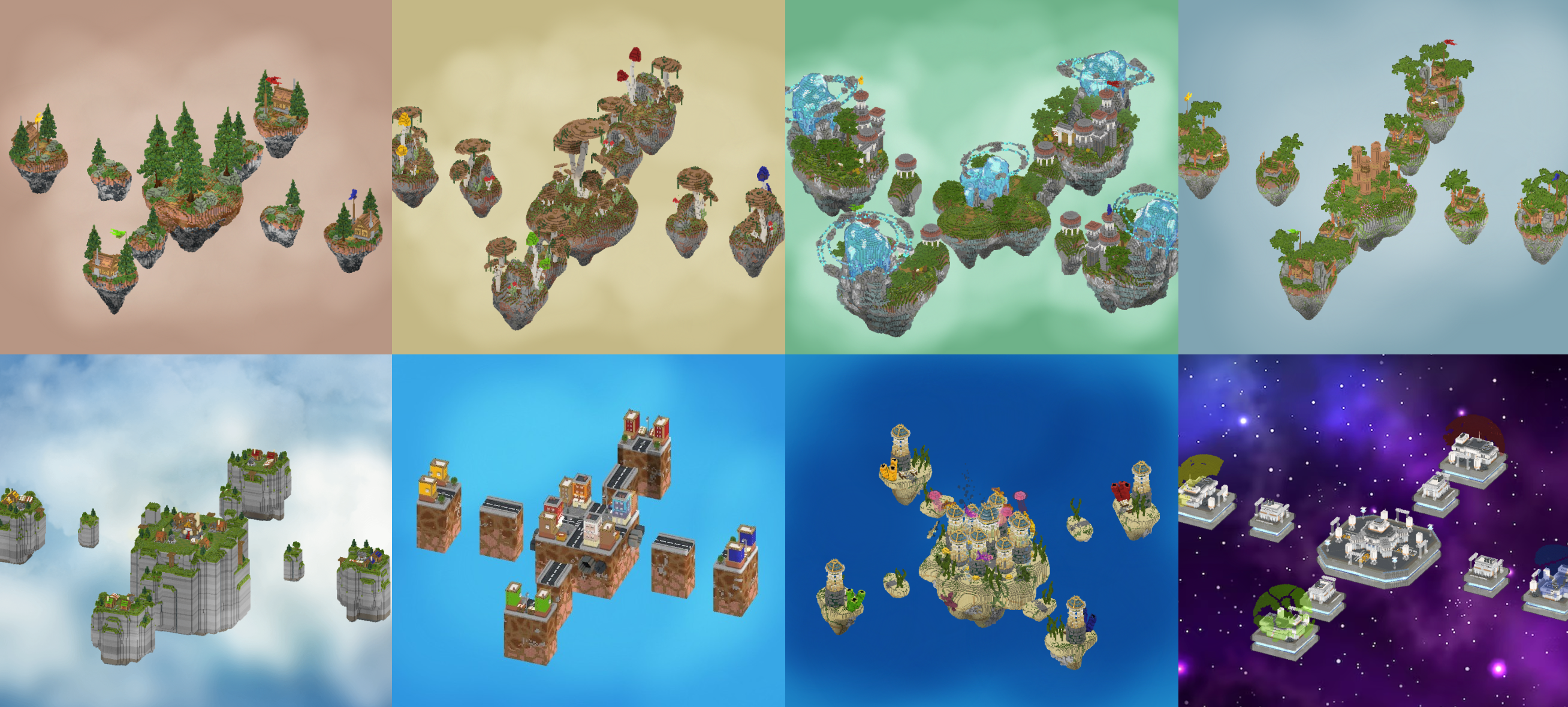 BedWars pack - 32x maps on voxel.shop - Minecraft Builds