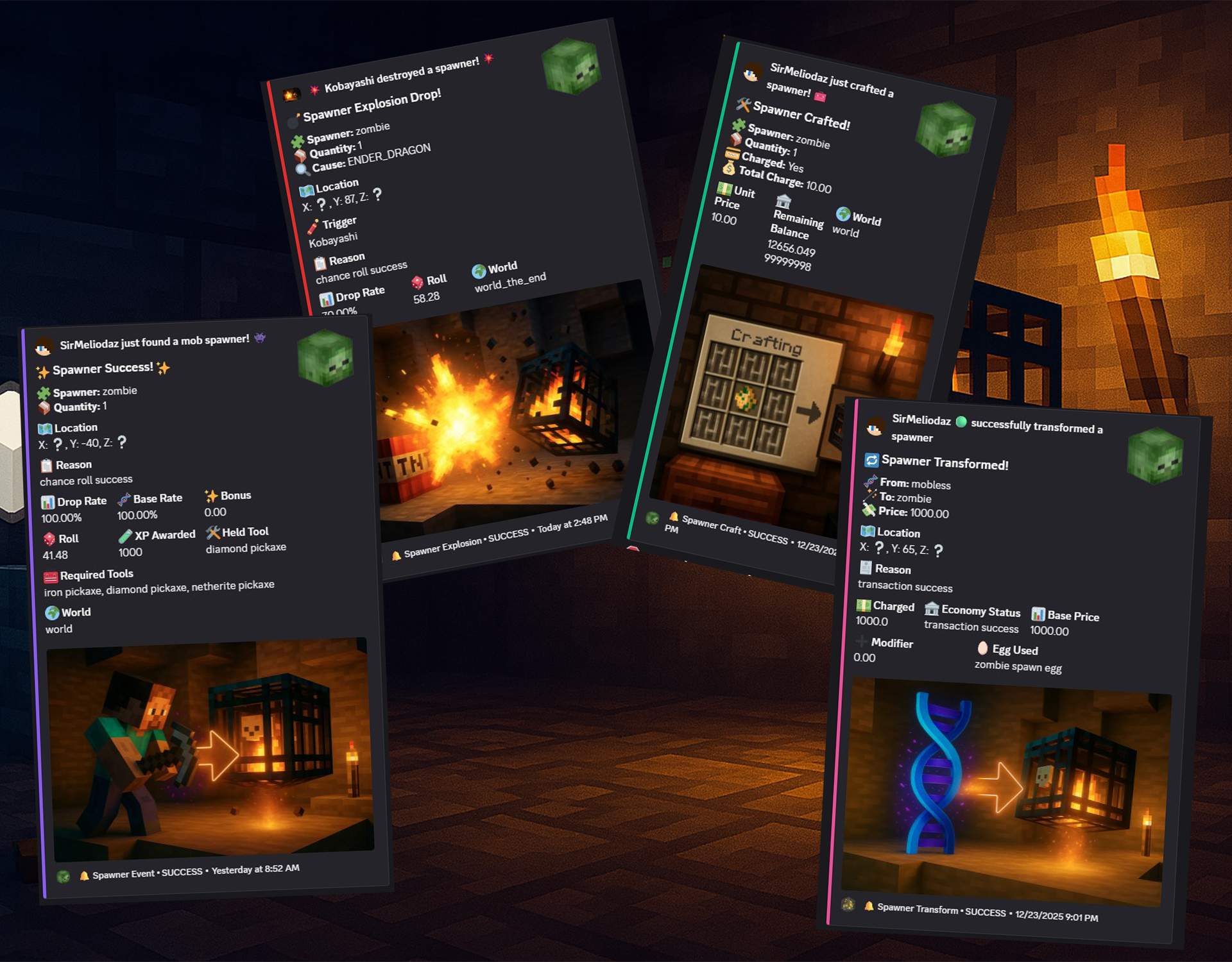 SilkySpawnersX 1.21.4 - 1.21.11! on voxel.shop - Minecraft Plugins
