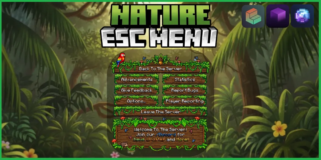 Nature ESC Menu on Polymart - Minecraft Resource packs - voxel.shop