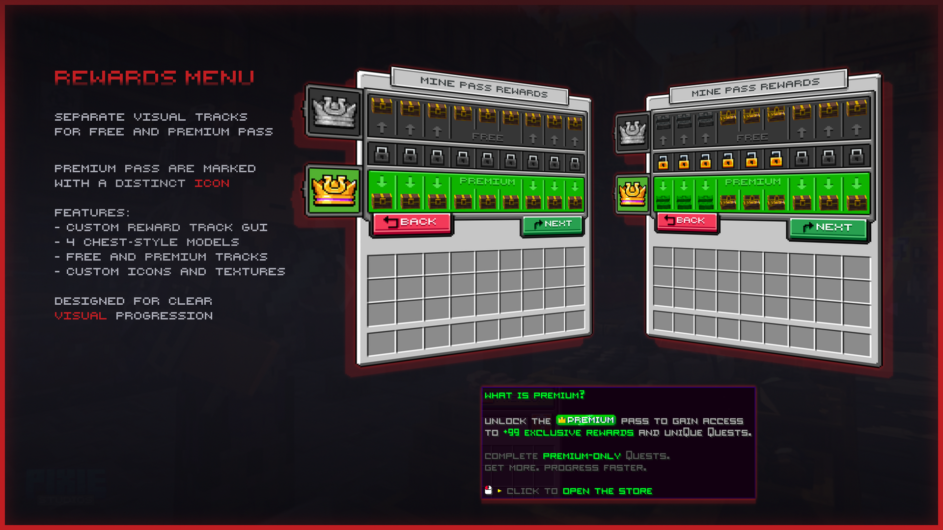 BattlePass GUI | Configuration on voxel.shop - Minecraft Resource packs