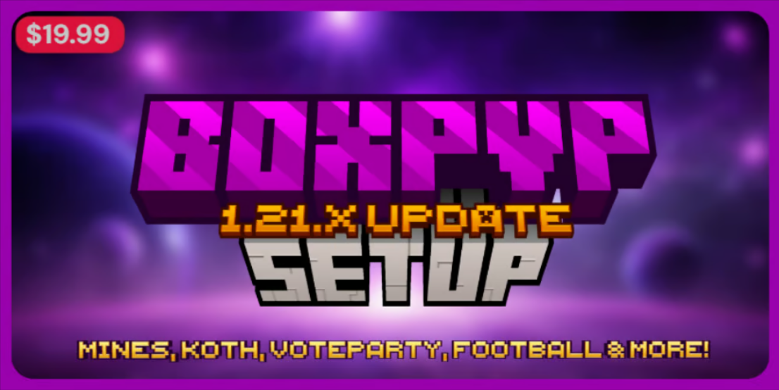 BOXPVP Galaxy theme Server Setup on voxel.shop - Minecraft Setups
